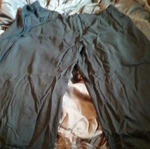 Plus thin long pant dress casual wide leg